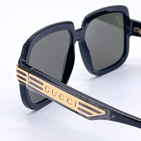 NEW GUCCI GG0979S 001 NEW COLLECTION UNISEX OVERSIZED SUNGLASSES GUCCI - Picture 5 of 14